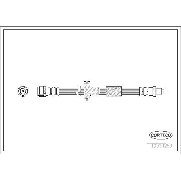 Corteco Brake Hose, 19034259 19034259